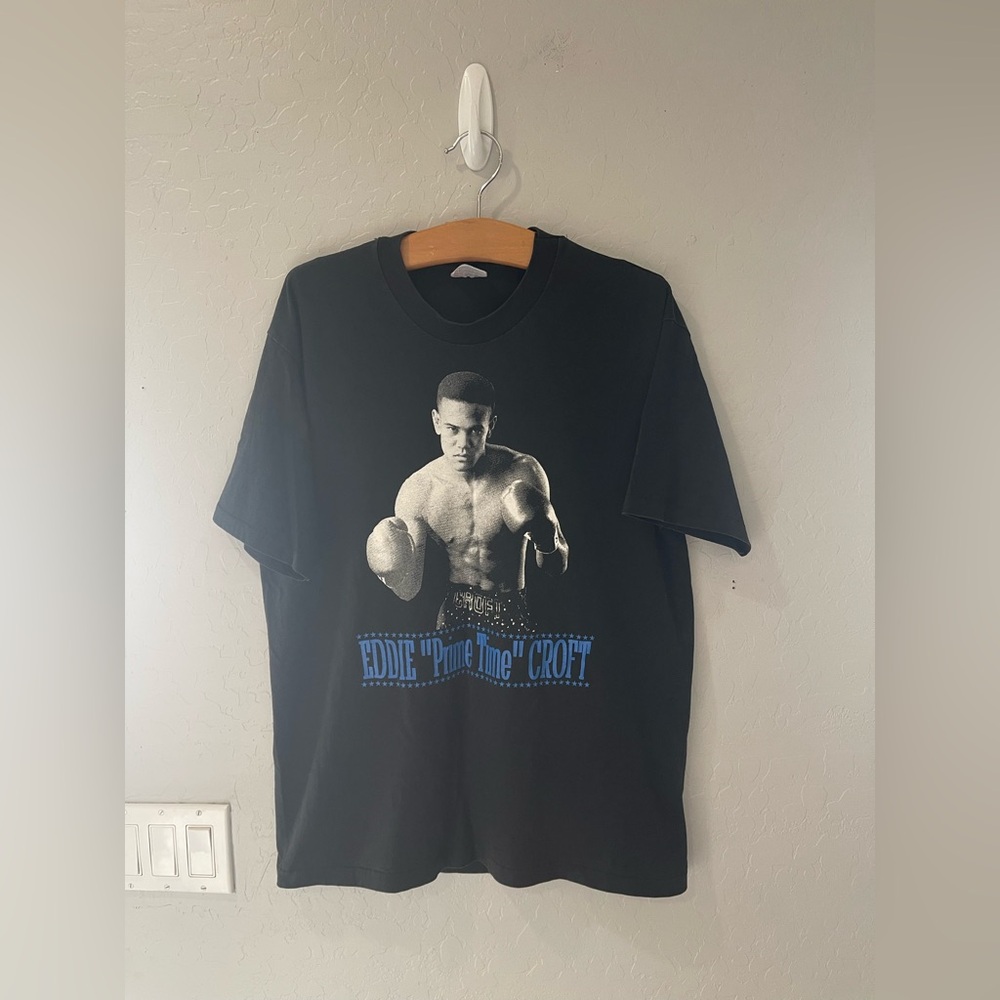 Vintage Eddie “Prime Time”‎ Croft Boxing SS Shirt Size Medium